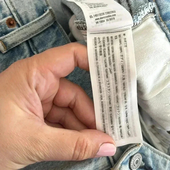 NWT Abercrombie & Fitch 7” Dad Shorts Curve Love High Rise Plus Sz 36/22 - Picture 9 of 10